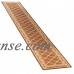 Lattice Design Extra Long Hallway Runner Rug with Skid-Resistant Backing, 20" X 120", Mocha   